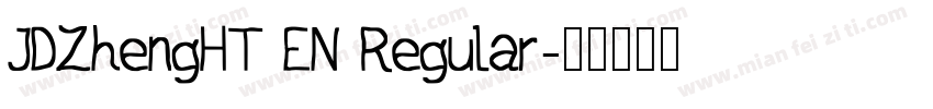 JDZhengHT EN Regular字体转换